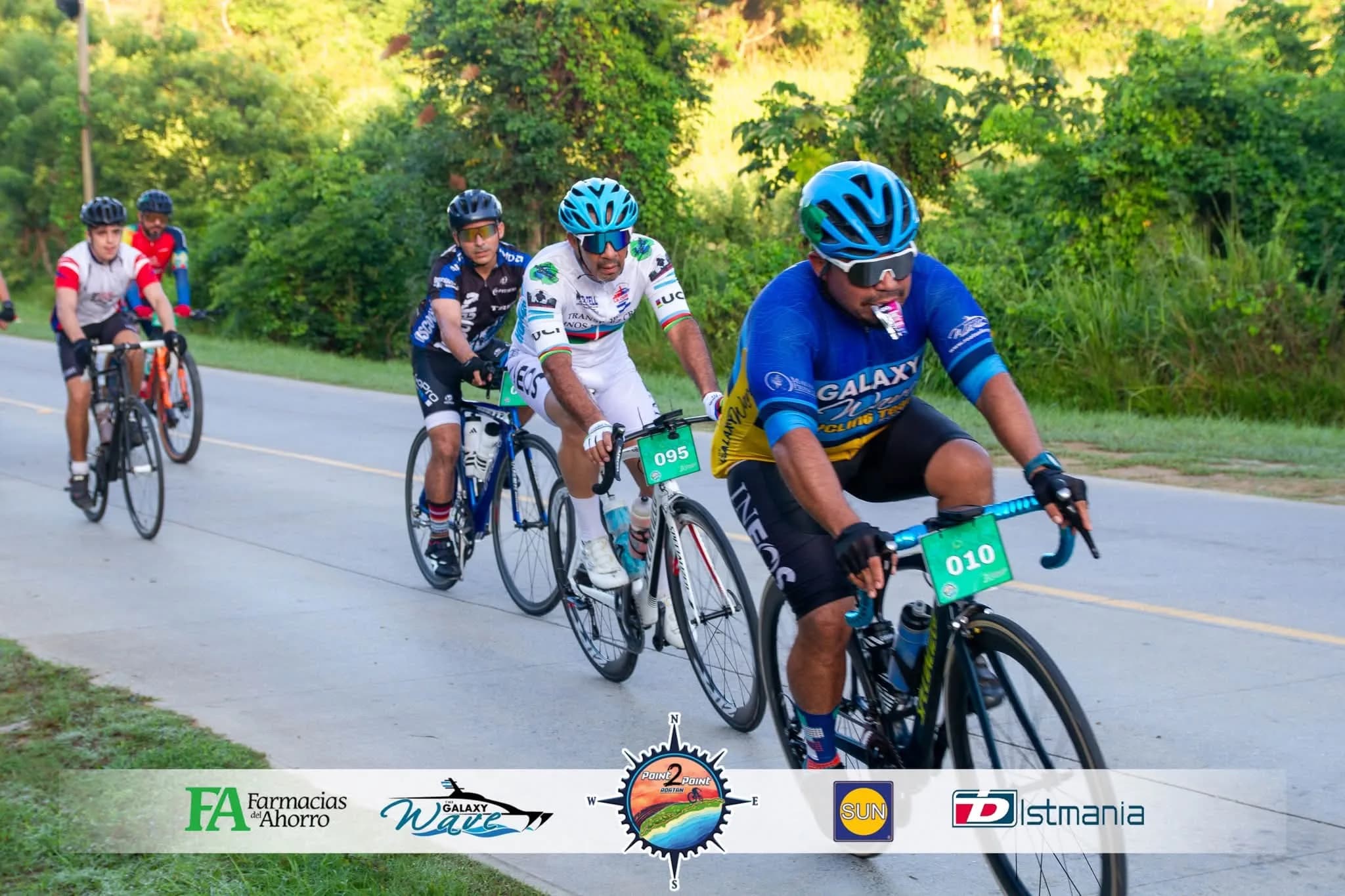 Roatán Point 2 Point — peloton ruta galaxy cycling dorsal 010 gel.